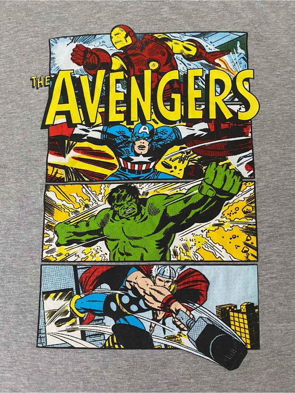 Marvel Avengers Graphic T-Shirt - Gray - Size Large - Picture 2 of 6